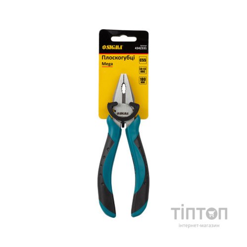 Плоскогубці Sigma 180мм Mega (4342331)