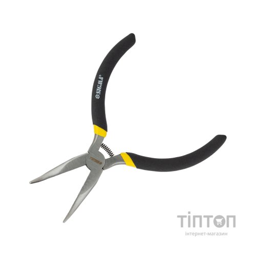 Плоскогубці Sigma довгогубці вигнуті 125мм гумові рукоятки Mini (4356311)