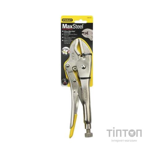 Плоскогубці Stanley захват регулируемый, V-образный, L=225 мм. (0-84-814)