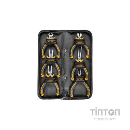 Плоскогубці Tolsen міні 6 шт, Ерго рукоятки (10359)