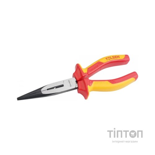 Плоскогубці Tolsen Premium довгогубці діелектричні VDE 160 мм (V16096)