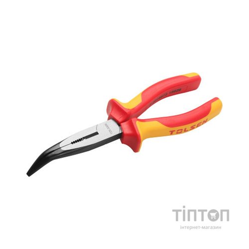Плоскогубці Tolsen Premium диэлектрические удлиненные загнутые VDE 160 мм (V38146)
