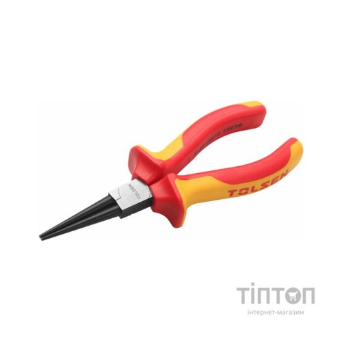 Плоскогубці Tolsen Premium круглоогубці діелектричні VDE 160 мм (V16056)