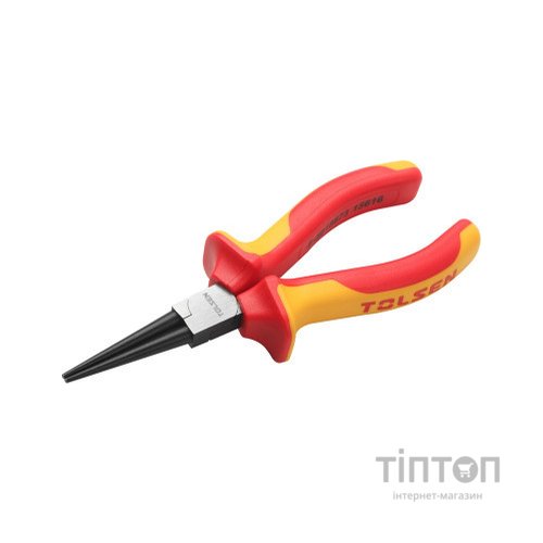 Плоскогубці Tolsen Premium круглоогубці діелектричні VDE 160 мм (V38166)