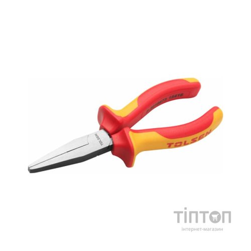 Плоскогубці Tolsen Premium прямі діелектричні VDE 160 мм Толсен (V16046)