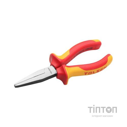 Плоскогубці Tolsen Premium прямі діелектричні VDE 160 мм (V38156)