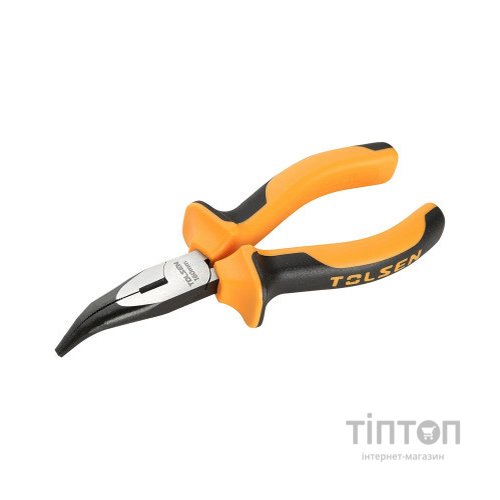 Плоскогубці Tolsen удлиненные загнутые "ПРОФІ" 160 мм (10023)