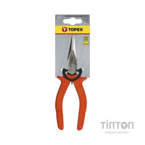 Плоскогубці Topex прямые, 160 мм (1000 В) (32D513)