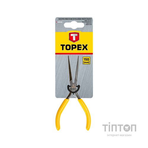 Плоскогубці Topex удлиненную узкие прецизионные, 150 мм (32D036)