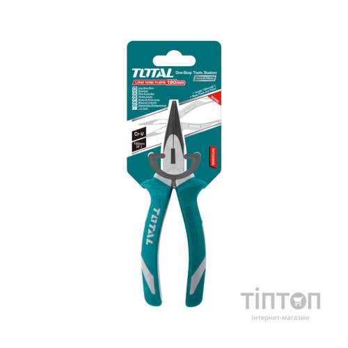 Плоскогубці Total удлиненные губки L=160мм. (THT220606)