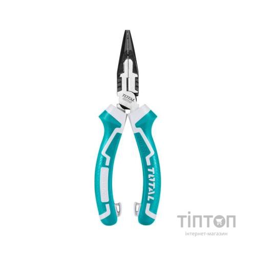 Плоскогубці Total удлиненные губки, усиленные L=160мм. (THT220606S)