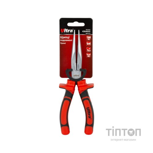 Плоскогубці Ultra довгогубці прямі 200мм VDE 1000В CrV (4364032)
