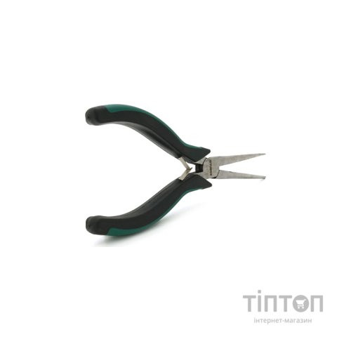 Плоскогубці Voltronic круглогубці довгі, чорно-зелені ручки 155 х 55, Q100 (YT-UL155х55)