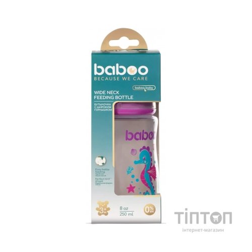 Пляшечка для годування Baboo Морський коник 250 мл (3-114)