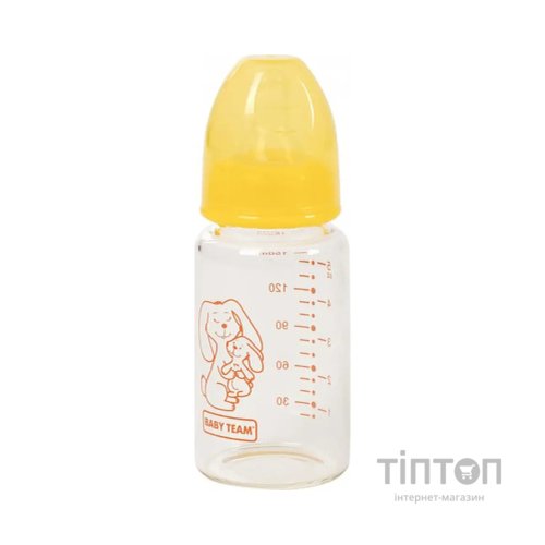 Пляшечка для годування Baby Team Скляна 150 мл (4824428012102)