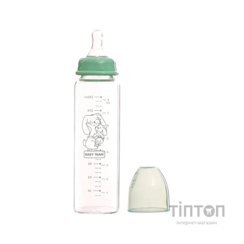 Пляшечка для годування Baby Team Скляна 250 мл (4824428012119)