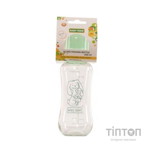 Пляшечка для годування Baby Team Скляна 250мл 0+ (1211)