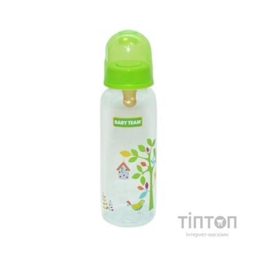 Пляшечка для годування Baby Team з латекс. соскою 250 мл 0+ салат (1310_салатовый)
