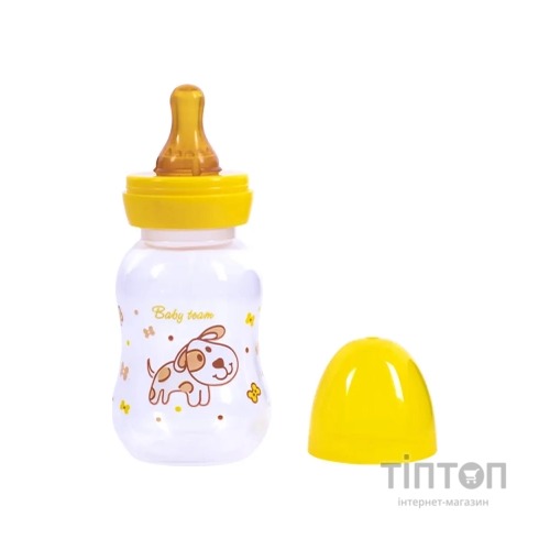 Пляшечка для годування Baby Team З латексною соскою 125 мл (4824428013000)