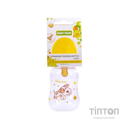 Пляшечка для годування Baby Team З латексною соскою 125 мл (4824428013000)