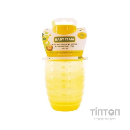 Пляшечка для годування Baby Team З широким горлом 250 мл (4824428010023)