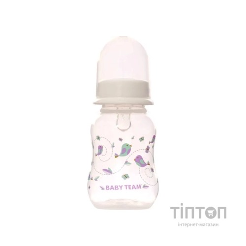 Пляшечка для годування Baby Team З силіконовою соскою 125 мл (4824428011112)