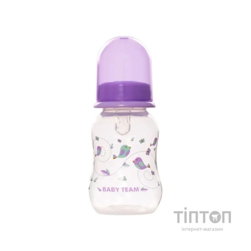 Пляшечка для годування Baby Team З силіконовою соскою 125 мл (4824428011112)
