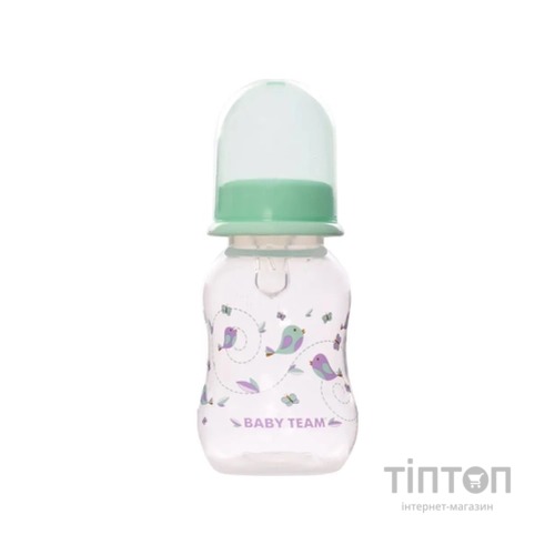 Пляшечка для годування Baby Team З силіконовою соскою 125 мл (4824428011112)