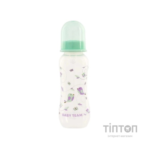 Пляшечка для годування Baby Team З силіконовою соскою 250 мл (4824428011211)