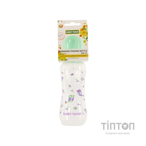 Пляшечка для годування Baby Team З силіконовою соскою 250 мл (4824428011211)