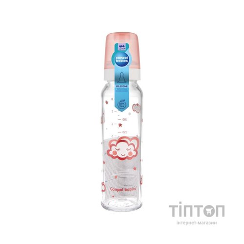 Пляшечка для годування Canpol babies 240 мл Червона (42/101)