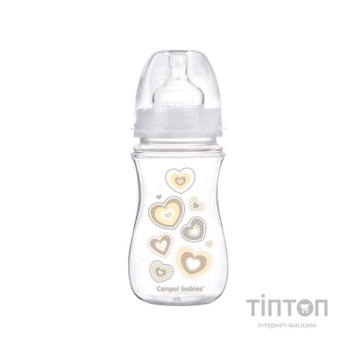 Пляшечка для годування Canpol babies антиколькова EasyStart Newborn baby 240мл (35/217_bei)