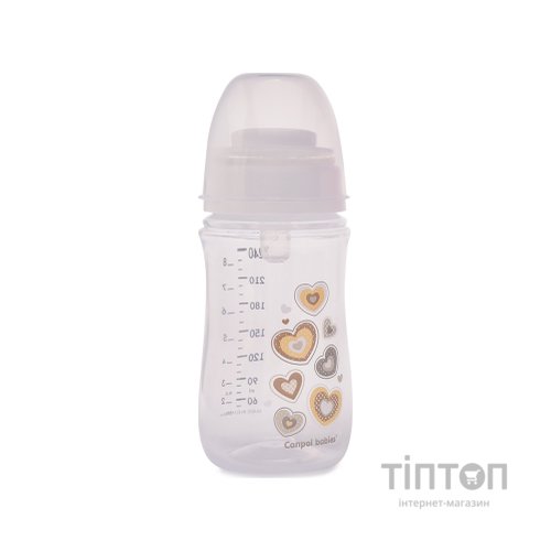 Пляшечка для годування Canpol babies антиколькова EasyStart Newborn baby 240мл (35/217_bei)