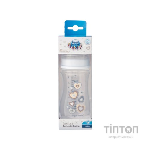Пляшечка для годування Canpol babies антиколькова EasyStart Newborn baby 240мл (35/217_bei)