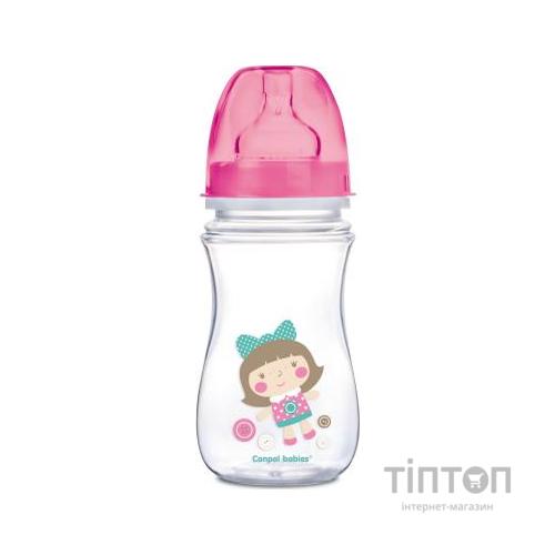 Пляшечка для годування Canpol babies антиколькова EasyStart Newborn baby 240мл (35/221_pin)
