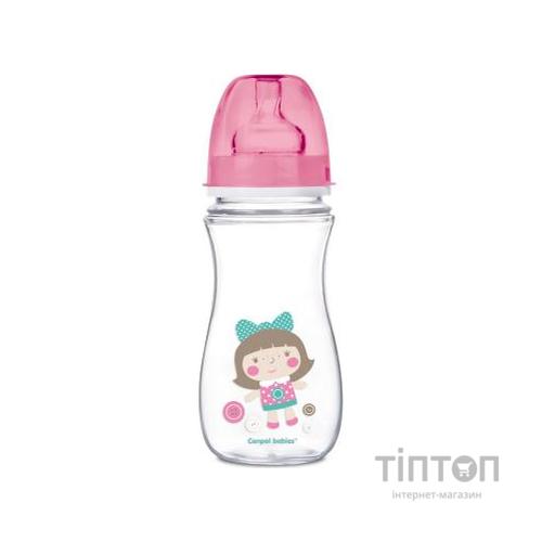 Пляшечка для годування Canpol babies антиколькова EasyStart - Toys з широким отвором 300 мл (35/222_pin)