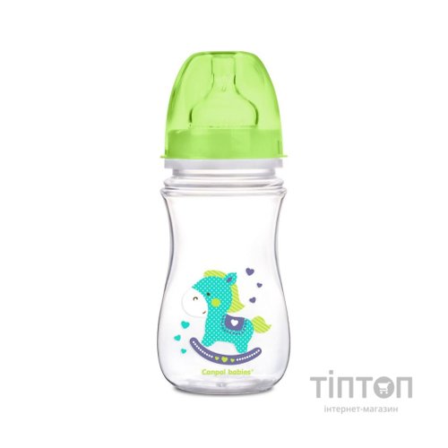 Пляшечка для годування Canpol babies Easystart Кольорові звірята 240 мл Бірюзова (35/206)