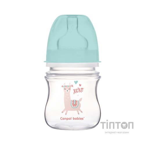 Пляшечка для годування Canpol babies EasyStart - Toys з широким отвором 120 мл (35/220_gre)