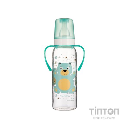Пляшечка для годування Canpol babies PP 250 мл з малюнком Бірюзова (11/845)