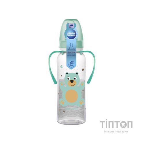 Пляшечка для годування Canpol babies PP 250 мл з малюнком Бірюзова (11/845)