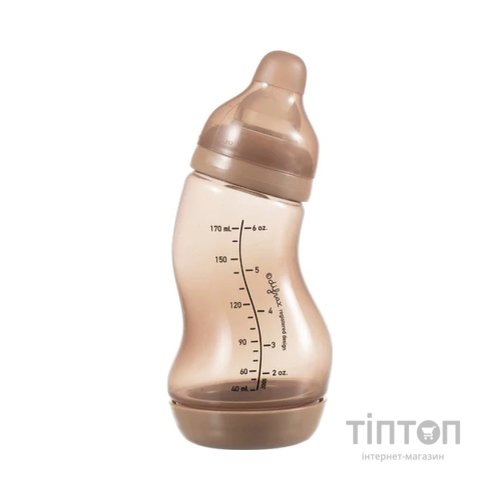 Пляшечка для годування Difrax S-bottle Natural із силіконовою соскою, 170 мл (705 Caramel)