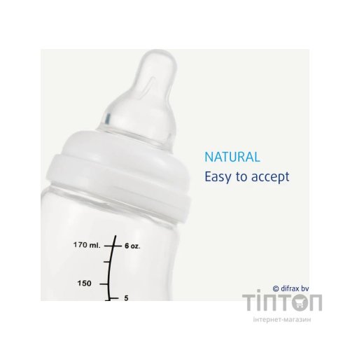 Пляшечка для годування Difrax S-bottle Natural із силіконовою соскою, 170 мл (705 Caramel)