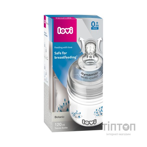 Пляшечка для годування Lovi Trends Botanic 120 мл (21/586)