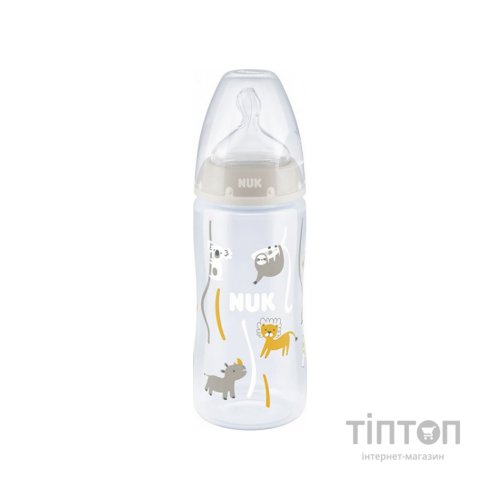 Пляшечка для годування Nuk First Choice Plus Сафарі 300 мл Бежева (3952396)