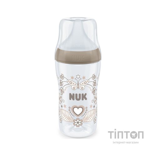 Пляшечка для годування Nuk Perfect Match М Серце, пластикова, 260 мл (3954135)