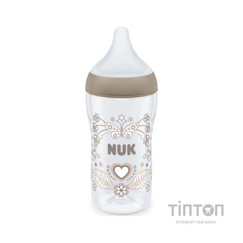 Пляшечка для годування Nuk Perfect Match М Серце, пластикова, 260 мл (3954135)