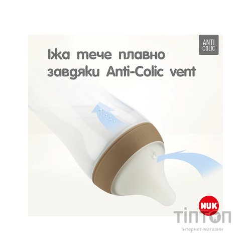 Пляшечка для годування Nuk Perfect Match S Гілка, пластикова, 150 мл (3954132)