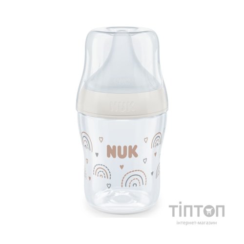 Пляшечка для годування Nuk Perfect Match S Веселка, скляна, 120 мл (3954140)