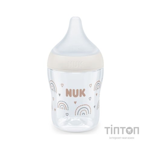 Пляшечка для годування Nuk Perfect Match S Веселка, скляна, 120 мл (3954140)