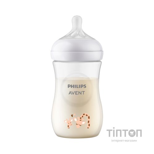 Пляшечка для годування Philips AVENT Natural Природний потік Жираф 260 мл (SCY903/66)